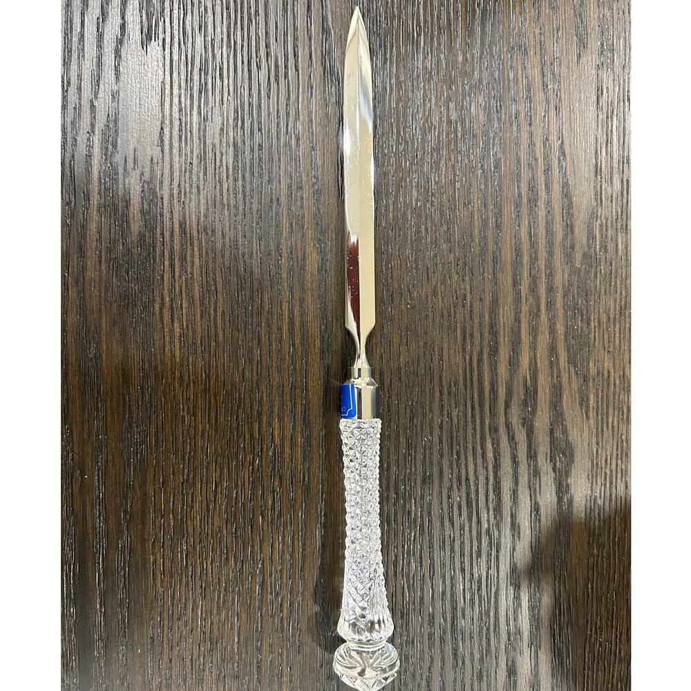 Crystal Legend by Godinger lead crystal handle letter opener
